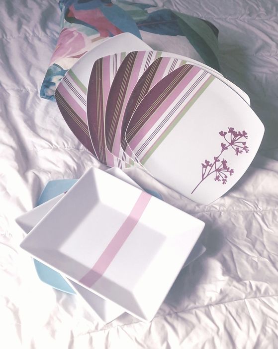 Conjunto de 8 pratos