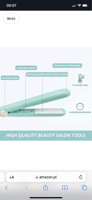 Mini prostownica podrozna