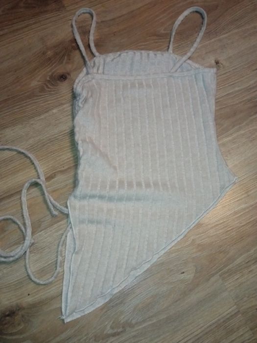 prążkowany top Zara xs/s