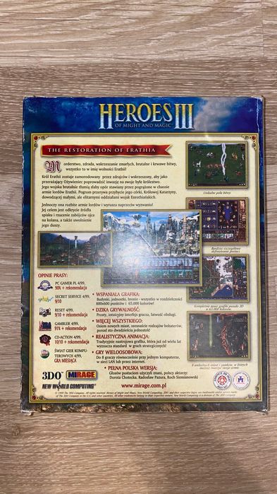 Heroes III Big Box, wersja PL