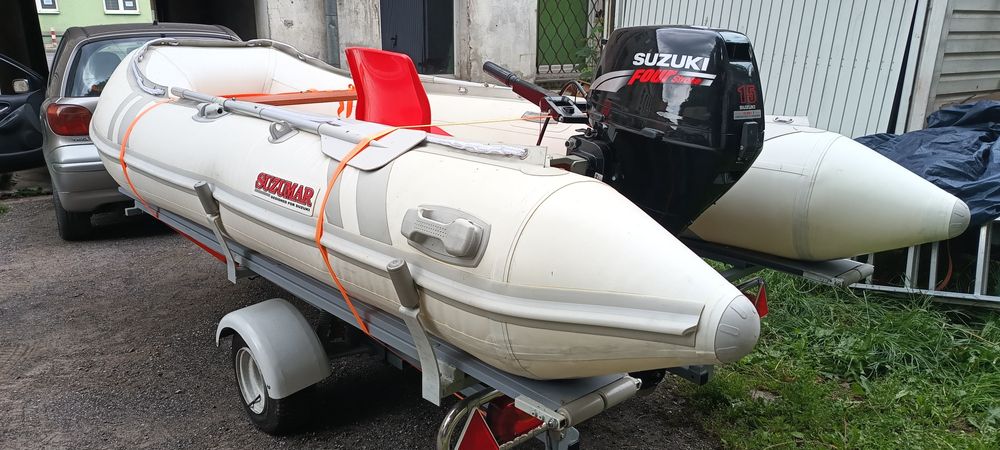 Zestaw ponton Suzumar + silnik Suzuki 15 HP + wózek