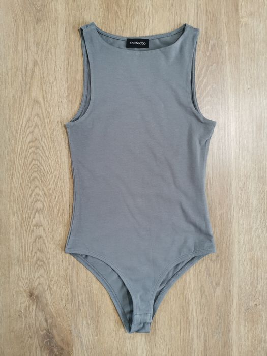 Even&odd body top bez rękawów bawełna szary rozmiar xs 34