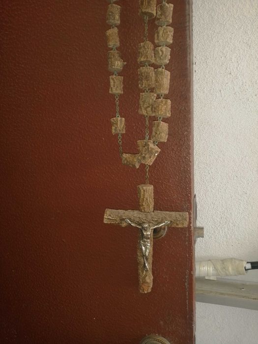 terço em cortiça antigo