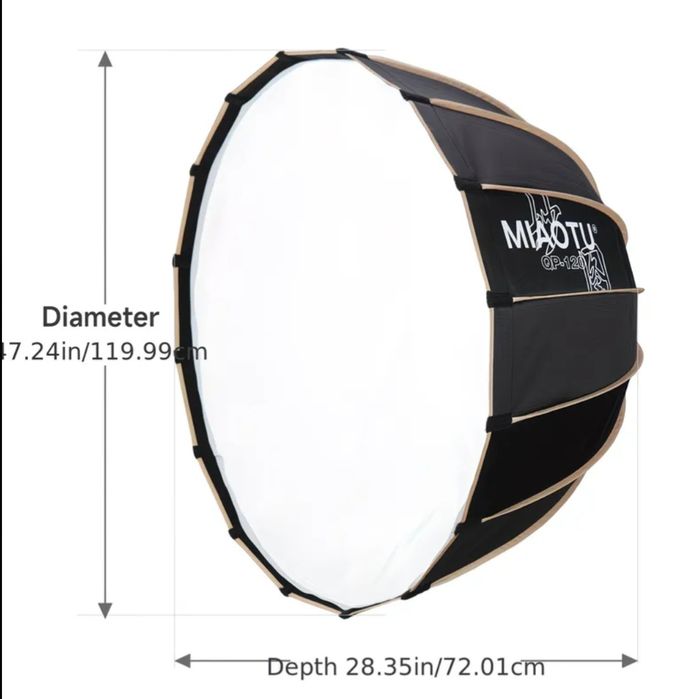 Софтбокс MIAOTU QP-120 СМ  16-КУТНИЙ параболічний