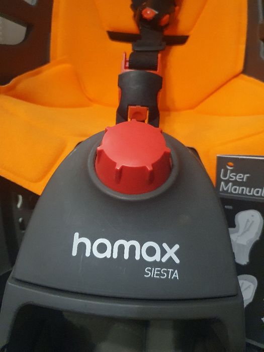 Fotelik rowerowy odchylany Hamax Siesta na kluczyk