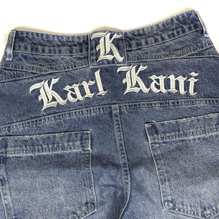 Джинси KARL KANI Blue JEANS rap pants baggy y2k sk8 штани