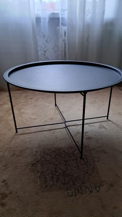 Stolik tarasowy metalowy okrągły