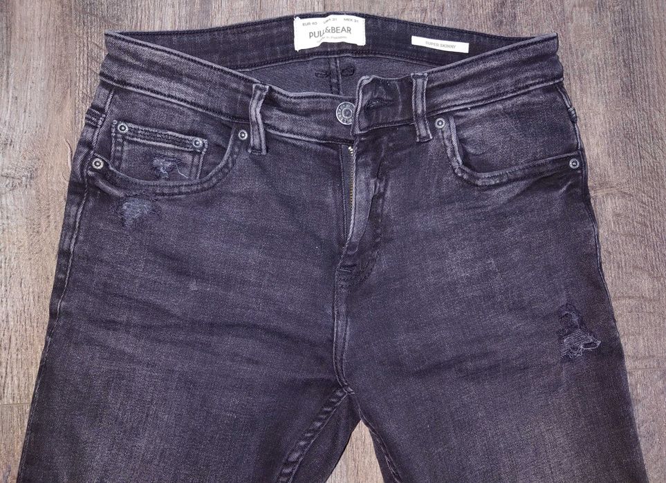 Jeansy szare Pull&Bear