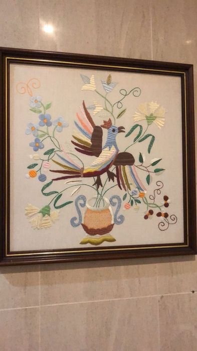 Quadro bordado de Castelo Branco