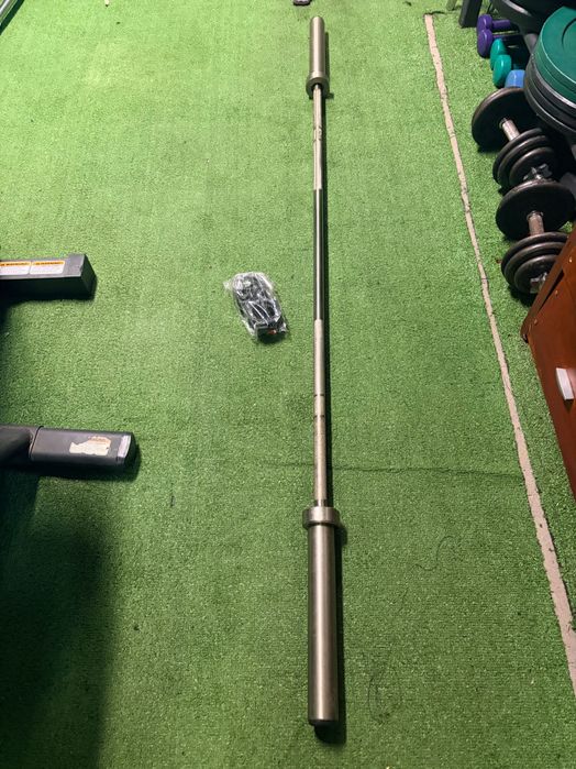 Barra olímpica 15kg 200cm + bloqueadores ellipse