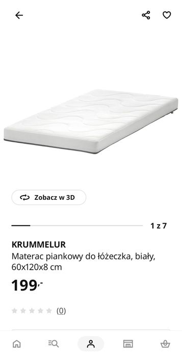 Łóżeczko niemowlęce