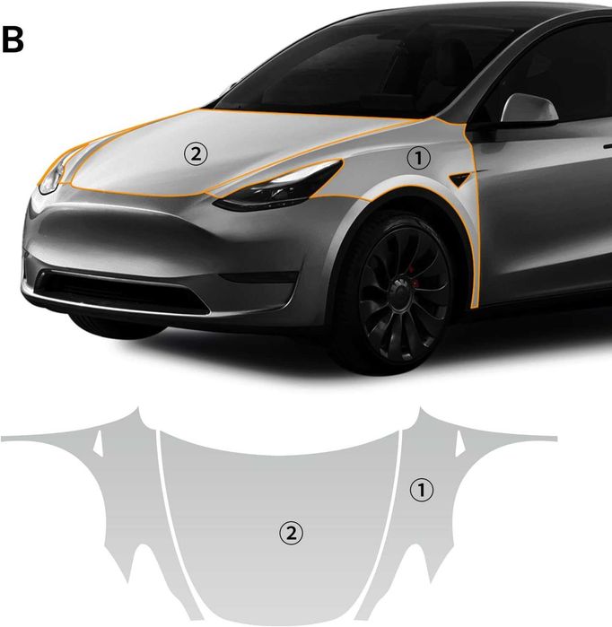 Nowa folia ochronna / PPF /Tesla Model Y / ochrona !K382!
