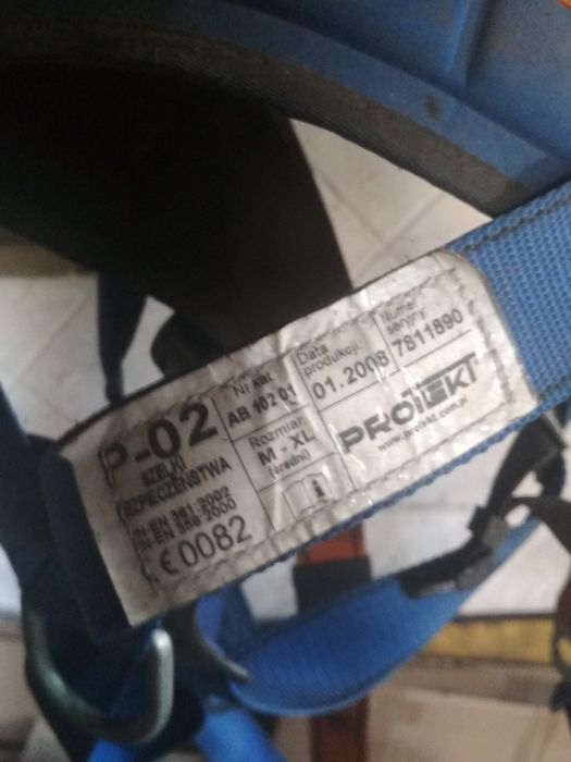 Szelki bezpieczeństwa poziomice nauszniki