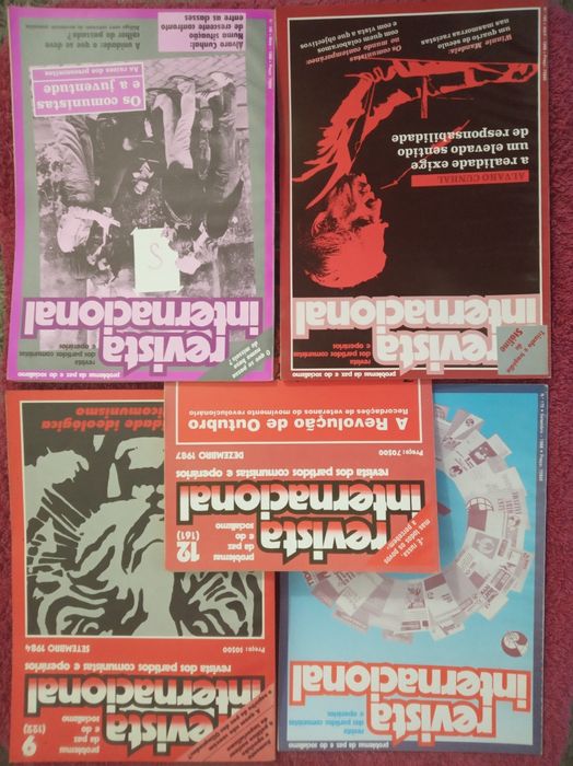 40 edições da REVISTA INTERNACIONAL anos 70 e 80