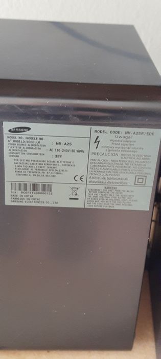 Wieża Samsung MM-A25 pilot wysyłka