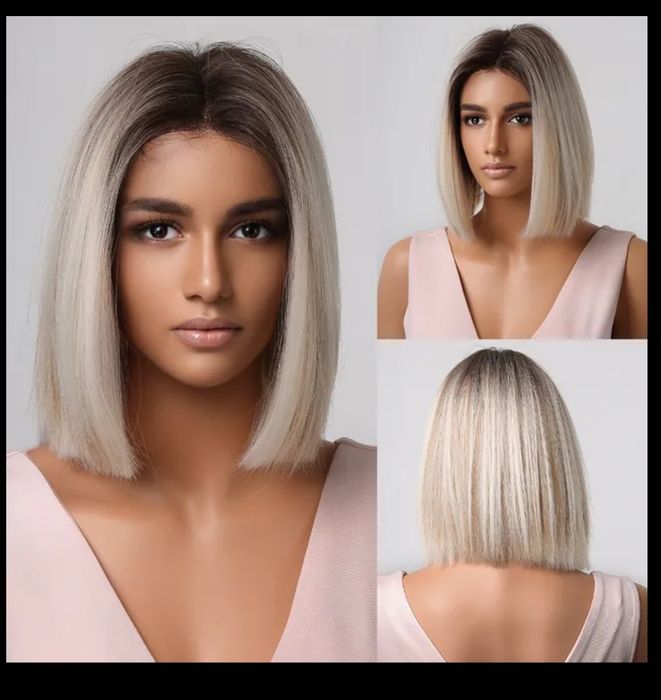 Peruka blond ombre