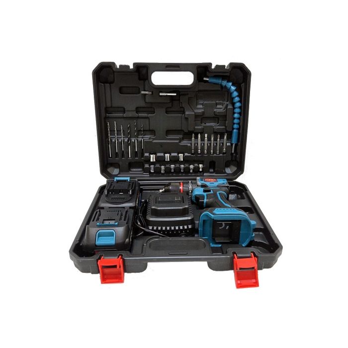 HARDEX Wiertarko-wkrętarka bezszczotkowa 0–1450 rpm 2 x AKU 4.0 Ah