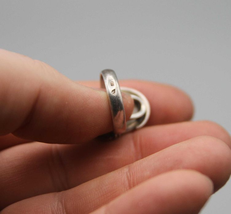 Pierścionek i kolczyki srebro 925 12,6 gram