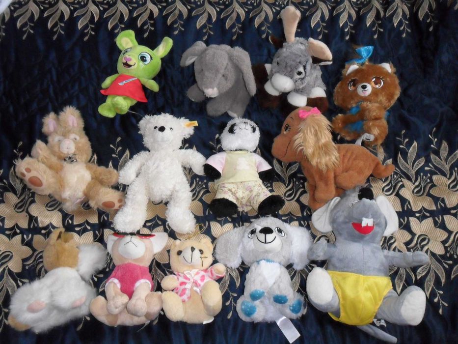 Куклы Барби, животные, зайцы, собачки, мишки, мягкие игрушки
