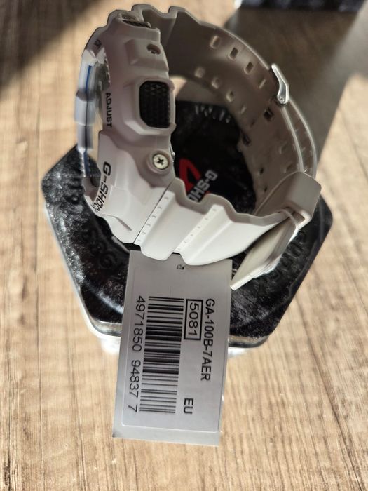 Zegarek Casio G-Shock GA-100B-7AER Biały GWARANCJA KOMPLET