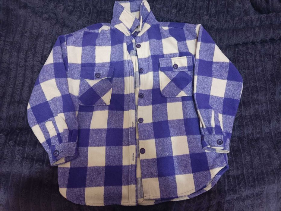 рубашка в клетку оверсайз