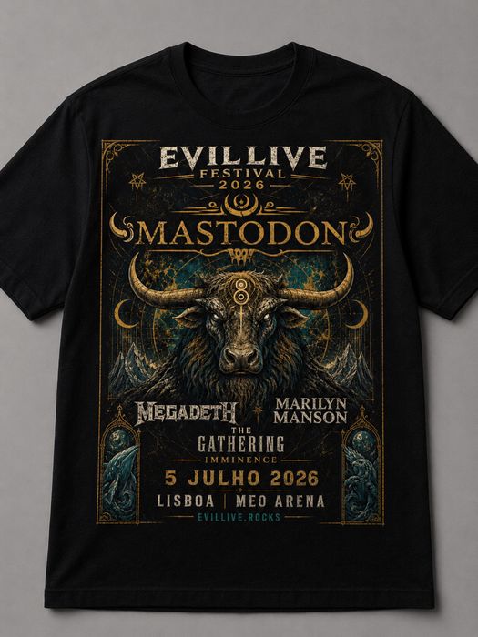 T-shirt Mastodon abaixou o preço