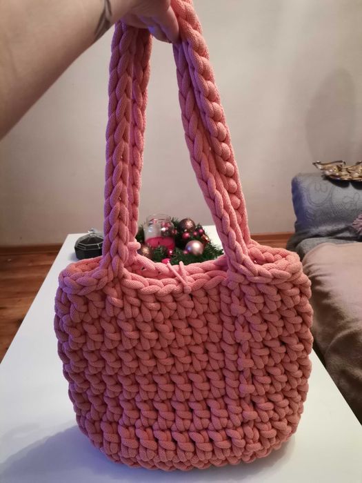 Torebka torba hand made szydełko , "Oh My Grandma" Cudo