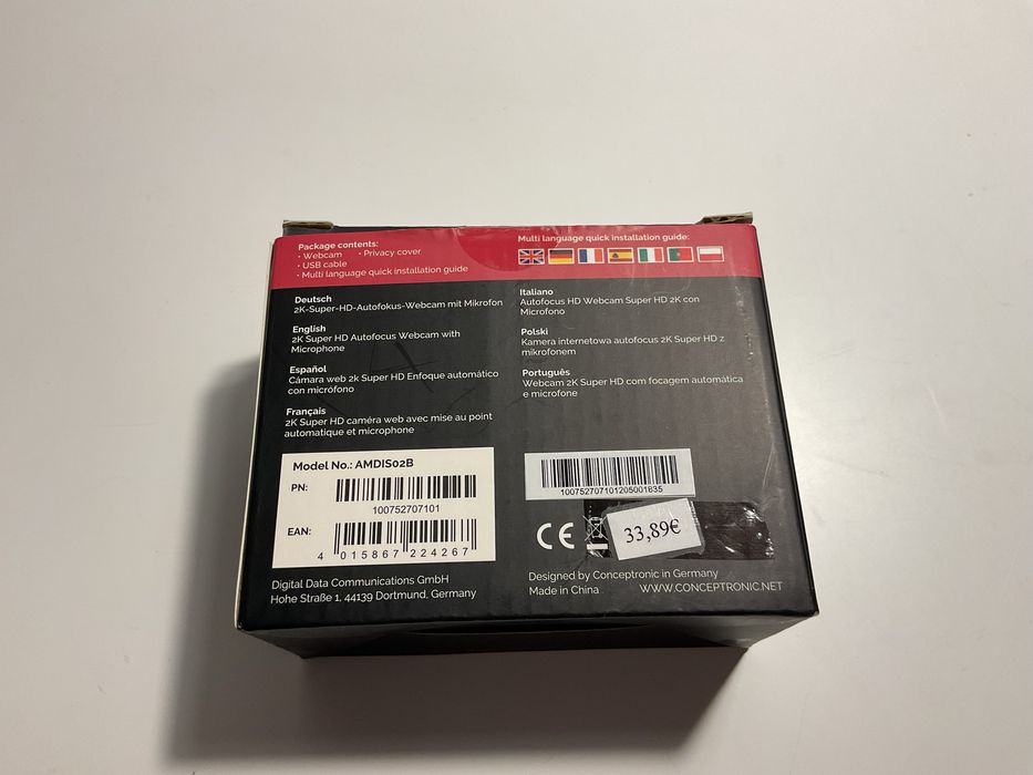 Webcam USB Amdis - Conceptronic445635013872209923