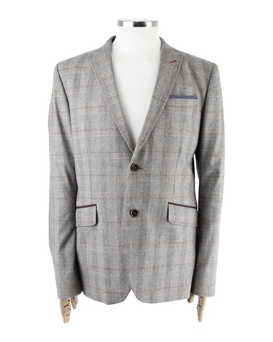 TED BAKER  чоловічий сірий піджак у клітинку. Оригінал. 4 (M/L)