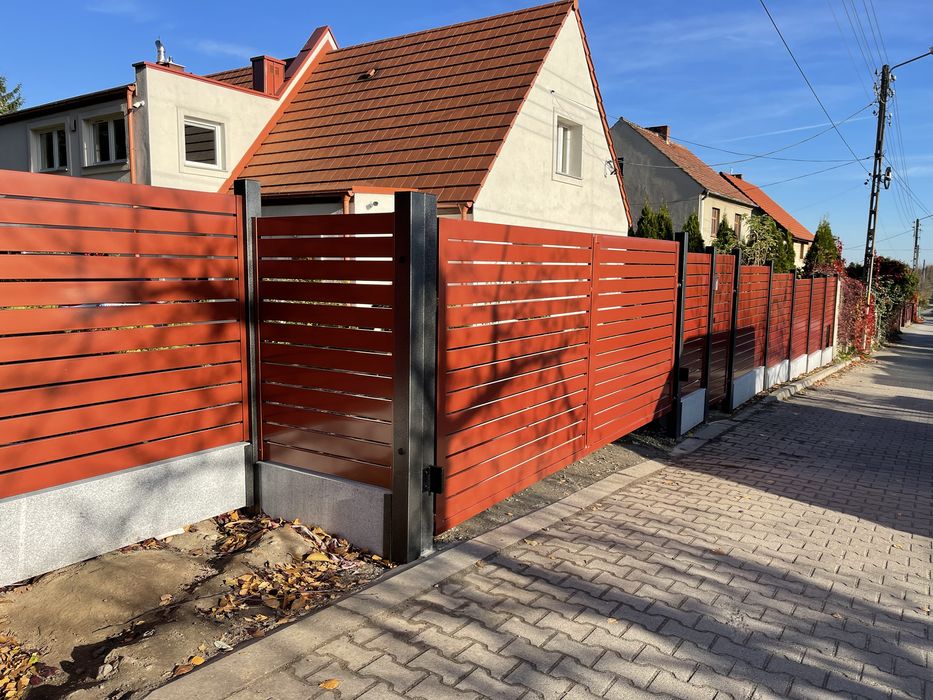 Ogrodzenia palisadowe nowoczesne , balustrady