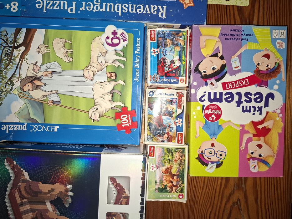 Duzy zestaw puzzli I gier 10 szt