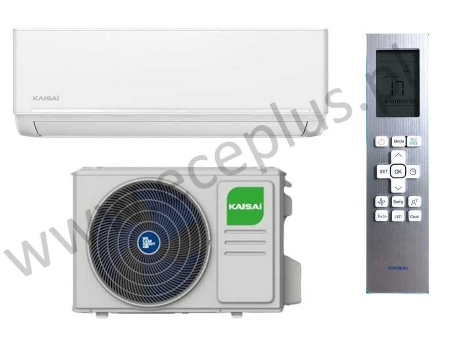 Klimatyzator Ścienny Kaisai ICE Wi-Fi 3,5kW Grzanie Wydajny KLW12 Klimatyzacja do domu, grzałka