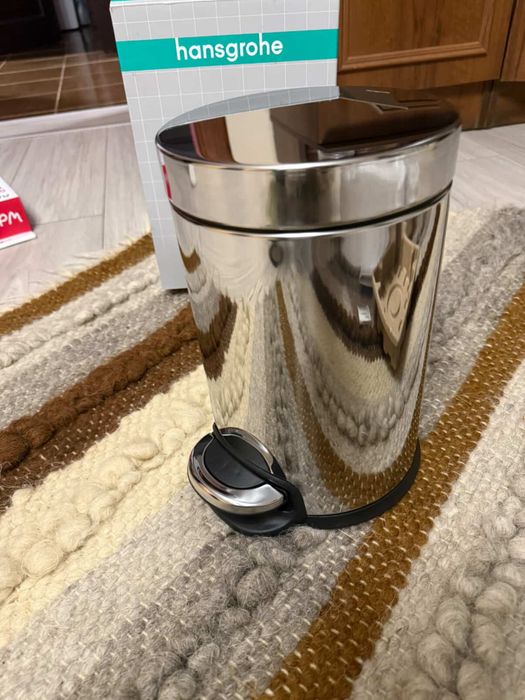 Відро для сміття Hansgrohe AddStoris 41775000 3 л з педаллю, хром