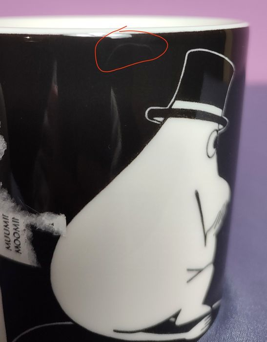 Muminki KUBEK Moomin Arabia Finland - MYŚLĄCY TATA MUMINKA 1999 - 2013