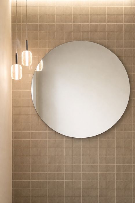 Espelho redondo grande – 120 cm