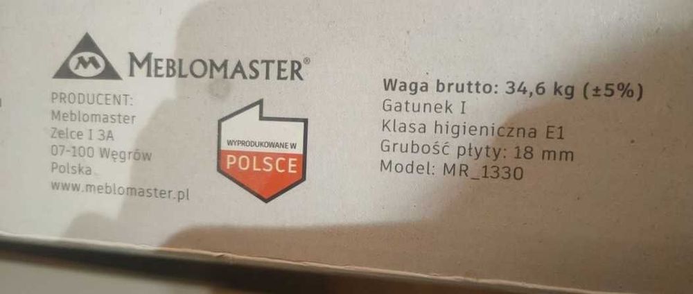 Biurko z nadstawką, białe, Meblomaster