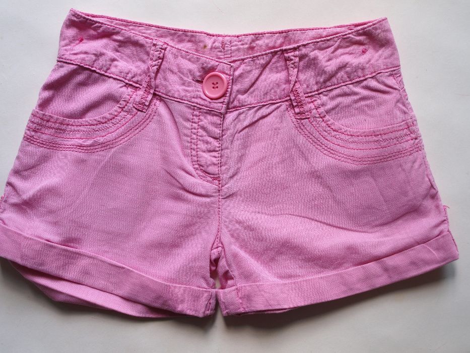 NEXT lniane krótkie spodenki szorty _146 / 152
