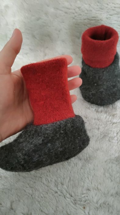 Kapcie niechodki merino 20 12cm Laannaland