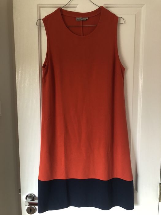 Pomarańczowa luźna sukienka