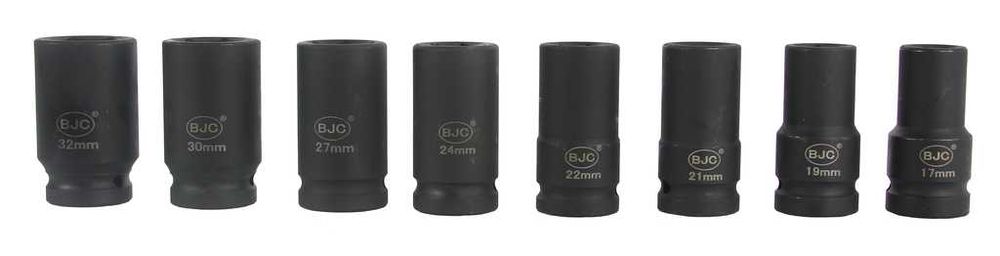 Nasadki udarowe 3/4" 8 szt. 17-32mm BJC M58276 NOWE