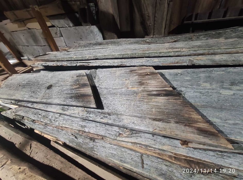 100- letnie deski ze starej chaty, na dekoracje, elementy wnętrza