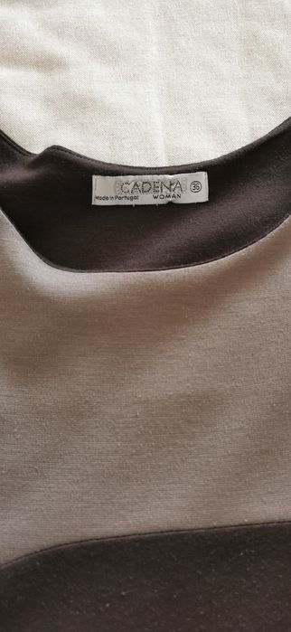 Vestido castanho 36 da Cadena