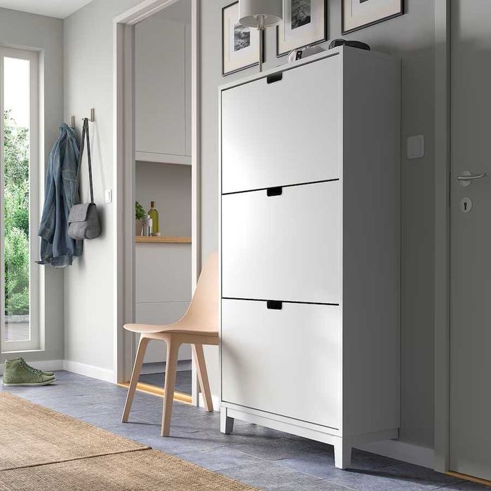 STÄLL Stall Szafka na buty, 3 przegrody 79x29x148 IKEA Nowa w kartonach