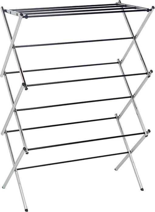 Suszarka składana na pranie srebna amazon basics 106 x 75 x 37 cm