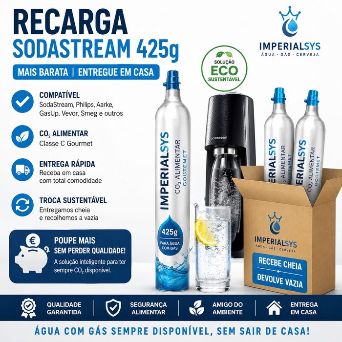 Recarga SodaStream 425g Mais Barata  Entrega em Casa
