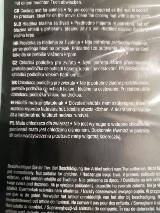 Mata chłodząca dla psa nowa L