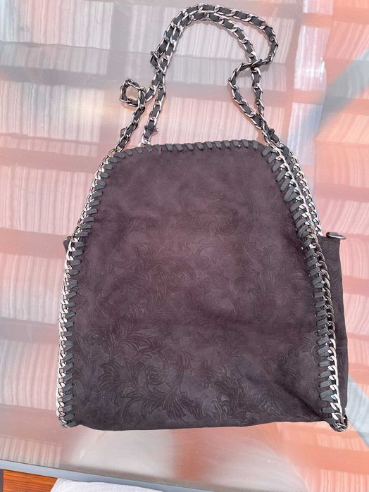 Torba damska obszyta łańcuszkiem