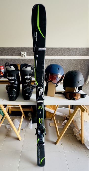 Świetny kompl. narciarski – narty Elan + buty Salomon + 2 kaski Wed’ze
