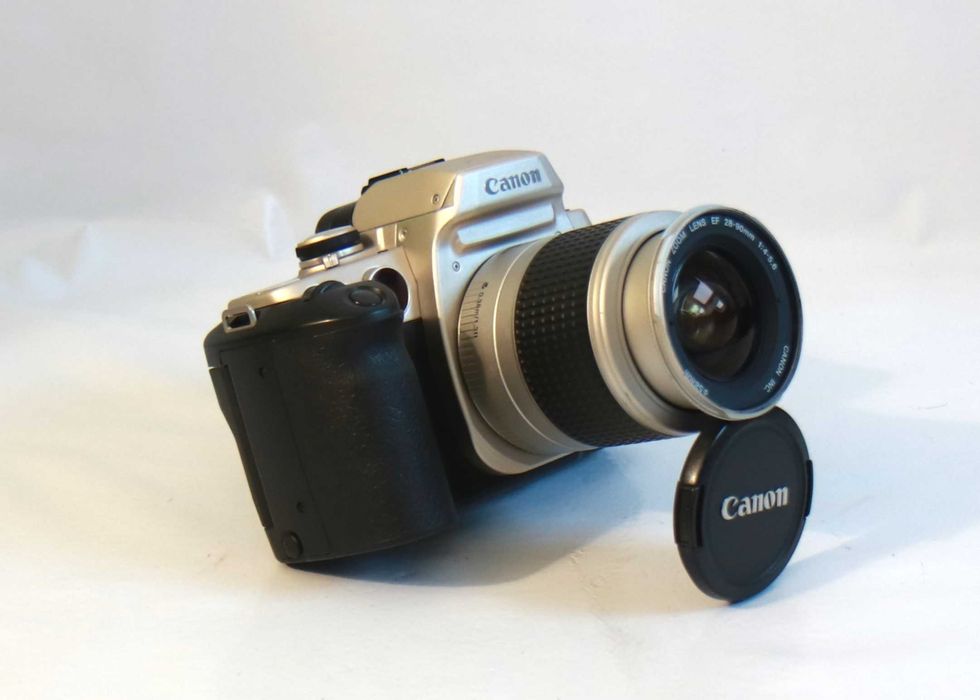 Canon EOS 50E máquina fotográfica analógica (de rolo)