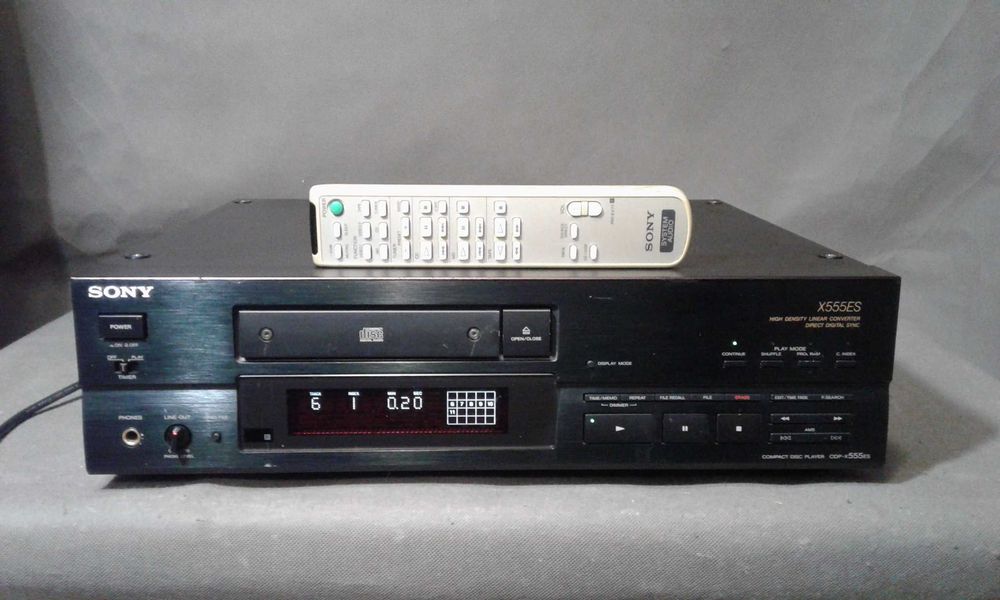 SONY CDP-X555ES, pilot, odtwarzacz cd